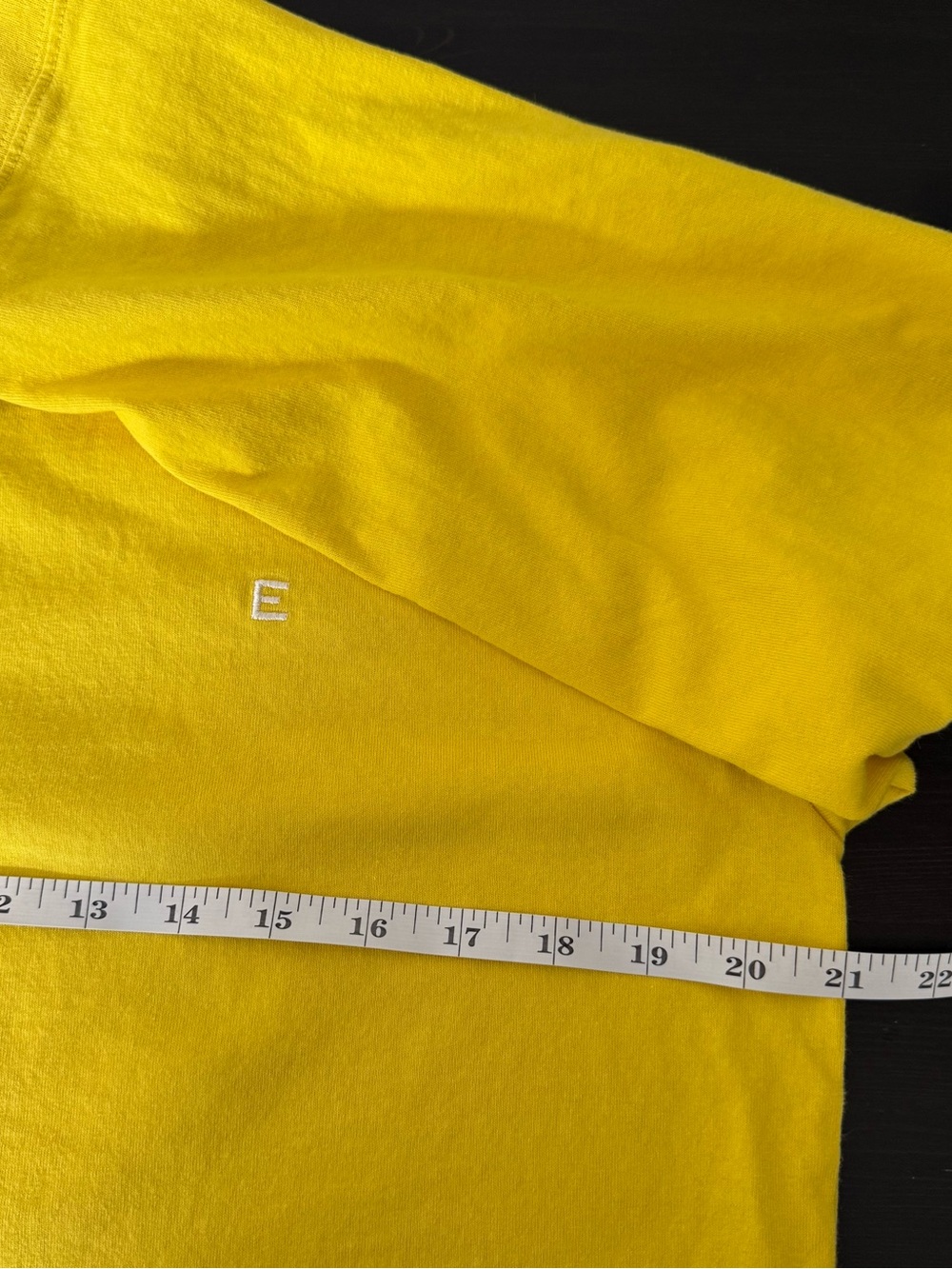 Everlane Polo Shirt Top Womens Sz S Yellow Oversized Long Sleeve Organic Cotton - Picture 11 of 12